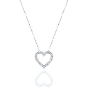 NWT Khloé Heart Necklace // Sterling Silver + 1ct Diamond